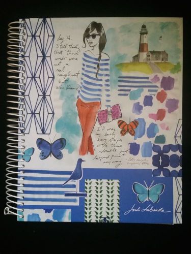 JORDI LABANDA Marseilles Bateau Stripe Girl 4 Subject SMALL Notebook NEW