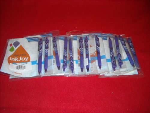 Lot of 12 Purple Paper Mate InkJoy 300RT Retro Wraps Ball Point Pens (PM-12)