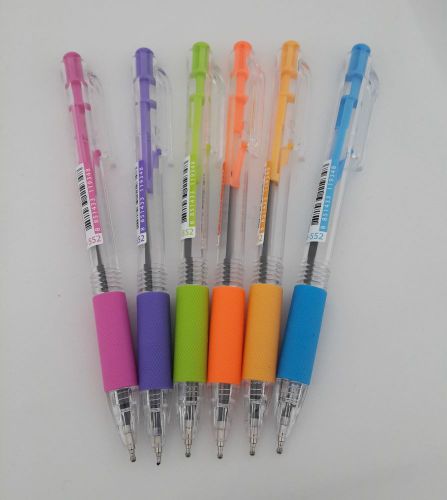 Loma ball point pen 0.5 mm blue ink assorted colors wth grip  (pack of 5 pieces) for sale