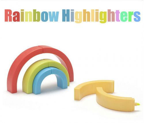 Innovate Jigsaw Building Block Style Rainbow Hightlighter Mark Pen