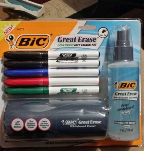 Bic erase dry markers kit for sale