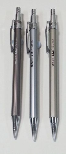 M&amp;G 0.5 steel mechanical pencil+lead  3colour(sliver / grey / brown) (60pcs) set