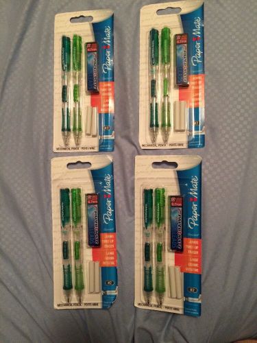 4 packs of 2 each PAPER MATE Clear Point 0.7mm Mechanical Pencils