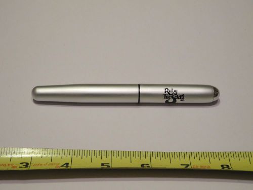 NEW! Large Diameter Aluminium RUBY TUESDAY Pen by BIC. Fine point roller ball