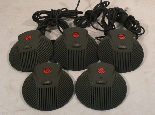 * lot of 5 * polycom soundstation ex conference microphone 2201-00698-001 * for sale