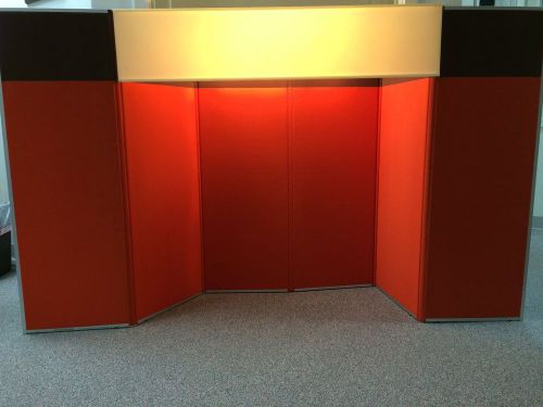 Reversible 8&#039; table top pop up display exhibit trade show booth w/case for sale