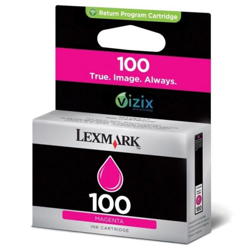 Lexmark No. 100 Return Program Ink Cartridge Magenta Inkjet 1 Each