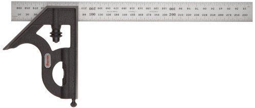 Starrett 11mh-300 cast iron square head w/ regular blade combination square, for sale