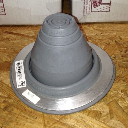 No 1 Pipe Flashing Boot by Dektite for Metal Roofing