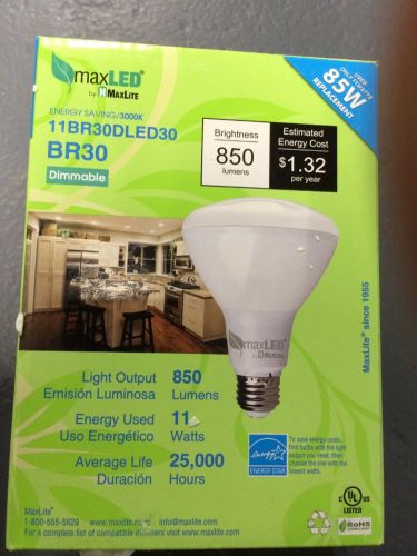 Max lite br30 850 lumens 11watt selling (3) for 65.00 for sale