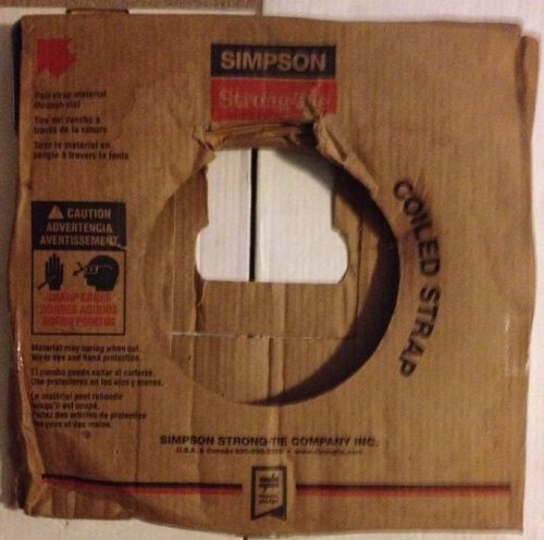 Brand new simpson strong-tie cs16 coiled strap 16 ga x 150 ft x 1 1/4in 150 feet for sale