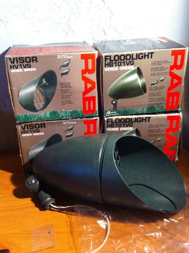 Lot 2 RAB Lighting HB101VG Quartz Curve Ground Floodlight Floodlamp Visors Inc.