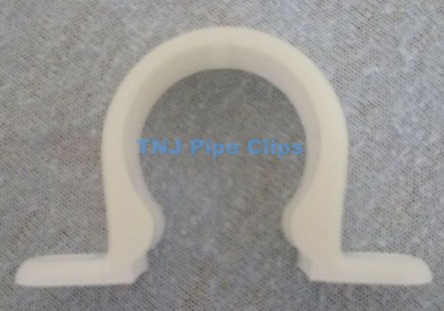 100 x plastic saddle band / slip on pipe clips - 15mm for sale