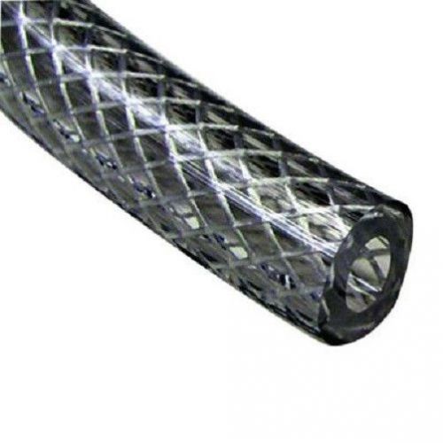 New roll of 100ft clear braided vinyl pvc tubing 1/2 od x 1/4 id x 100&#039; tube for sale