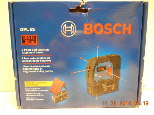 Bosch GPL 5S 5-Point Self-Leveling Alignment Laser *BRAND NEW* FREE SHIPPING!!