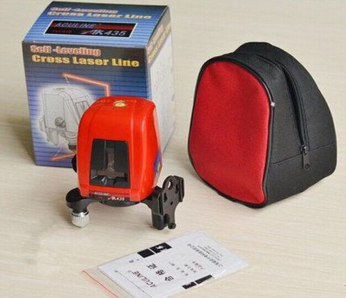 360 degree Self-leveling Cross Laser Level Red 2 Line 1 Point Electrical  AK435