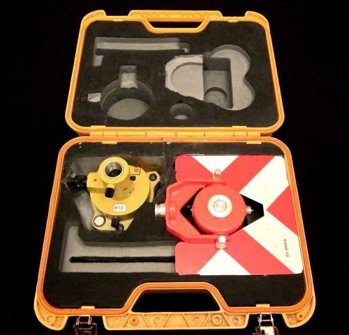 PRISM TRIBRACH SET SYSTEM FOR SURVEYING WITH CASE