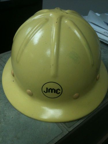 Hardhat Yellow JMC Asian (Japanese?) - JMC Steel? Plastic/Fiberglass?