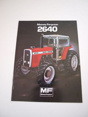 Massey-Ferguson MF 2640 Tractor Color Brochure 8 pg. Orginal MINT &#039;82