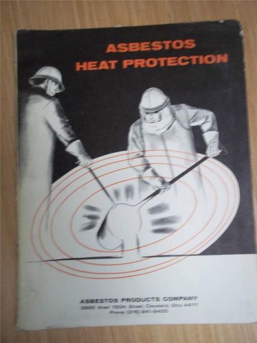 Asbestos Products Co Catalog~Heat Protection~Sample~Gloves/Coats/Hoods