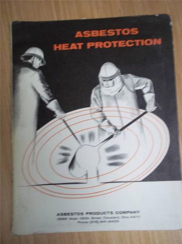 Asbestos Products Co Catalog~Heat Protection~Sample~Gloves/Coats/Hoods