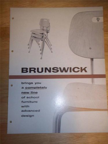 Vtg Brunswick Catalog~School/Classroom Seating~Desks/Furniture