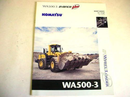 Komatsu WA500-3 Wheel Loader Color Brochure