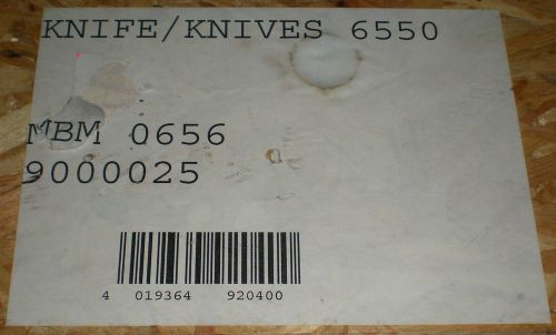 KRUG &amp; PRIESTER IDEAL 6550 GUILLOTINE KNIFE BLADE 756x90x10MM 5xM10 SS NEW