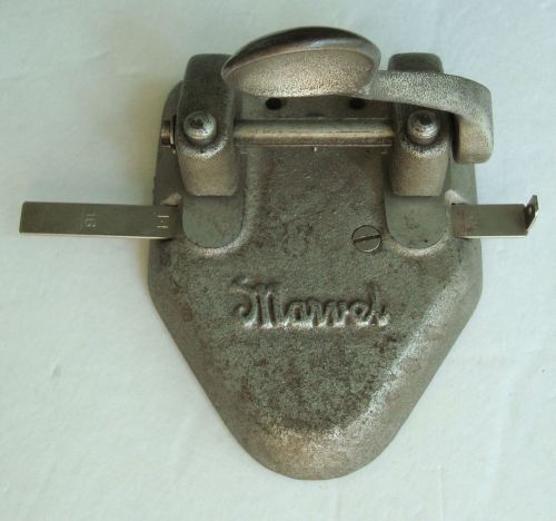 Vintage marvel 2-hole metal paper hole punch   model 160 for sale