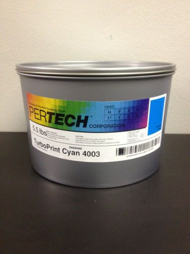 Turboprint™ 4003e process series cyan by pertech *vacuum-sealed 5.5 lbs. can* for sale