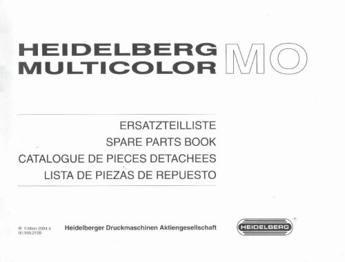 Heidelberg MO Parts Manual (010)