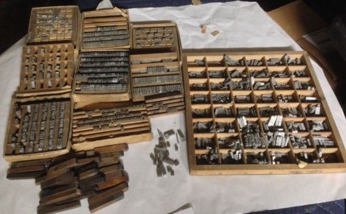 Diecast press metal letters vintage dura cast (Lot of 1600) many fonts &amp; sizes