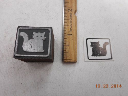 Printing Letterpress Printers Block, Kitty Cat Ornament