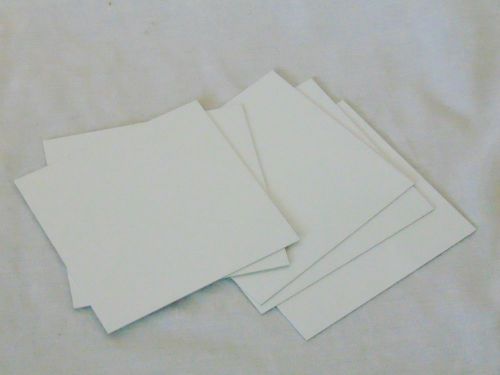 5 BLANK ONE SIDED 4.25 X 4.25 INCH METAL SUBLIMATION BLANKS ALUMINUM