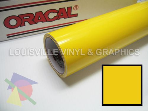 1 roll 24&#034; x 5 yds light yellow oracal 651 sign &amp; graphics cutting vinyl for sale