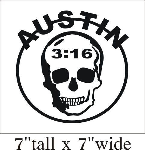 2X Astin Skull Funny Car Truck Bumper Vinyl Sticker Decal Decor Art Gift-1843