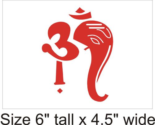 2X Ganesh Ji Aum Om Yoga Car Vinyl Sticker Decal Truck Bumper - 847