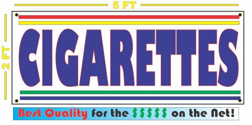 CIGARETTES Banner Sign NEW Larger Size for Smoke Shop Convenience Store Market