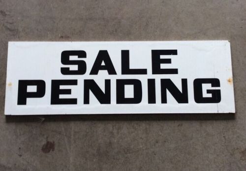 Sale pending sign, poly board construction real estate 18&#034; x 5.75&#034; for sale