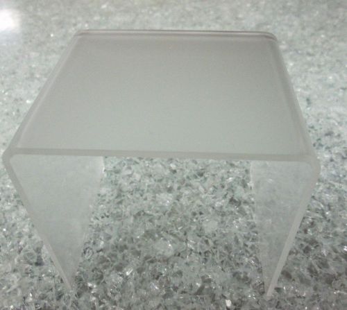 Quantity 100 Frosted Acrylic Risers P95  1/8&#034; 1.5&#034; x 1.5&#034; x 1.5&#034;