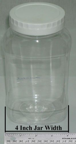 Plastic storage jar,container.food,candy,toys,display,organizer 35 oz lot of 16 for sale