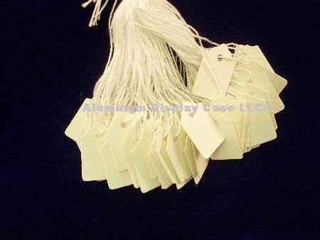 TA 1311 White Jewelry String Tags 15/16&#034; x 5/8&#034;