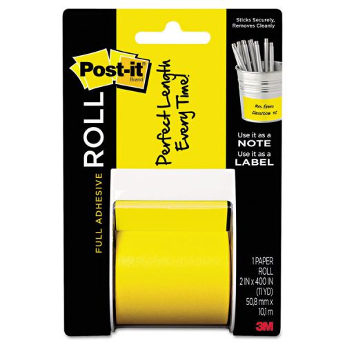 Post-it® Full Adhesive Label Roll Yellow