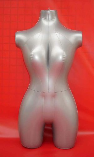 Female 3/4 Form Inflatable Mannequin Torso Dummy Model Dress Fashion Display