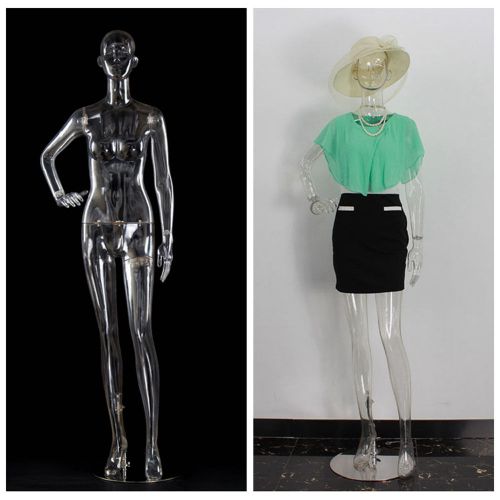 Retail Clear Transparent Female Full Body Mannequin Model Dummy~QianWan Displays