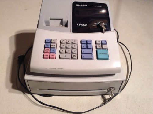 Sharp Electronic Cash Register XE-A102 with Keys