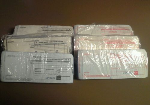 Manual Credit Card Imprinter Sales Long Draft Slips    BankCard 6 packs