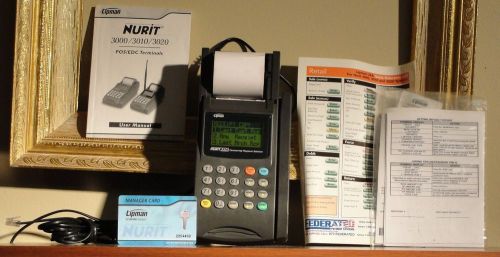 Nurit 3020 Credit Card Machine Terminal GREAT USED COND SUPER FAST FREE SHIPPING
