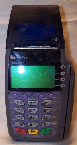VeriFone omni 3730 LE Credit Card Reader Dial Up Terminal (P101182)