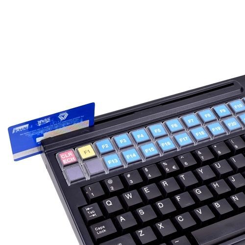 Cherry USB Keyboard with Credit Card Reader &amp; Touchpad - Works with POS System
